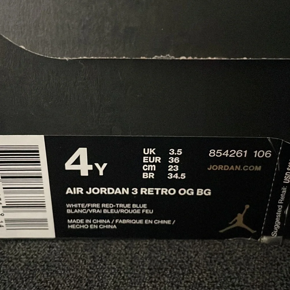 Jordan 3 OG True Blue - Picture 5 of 5